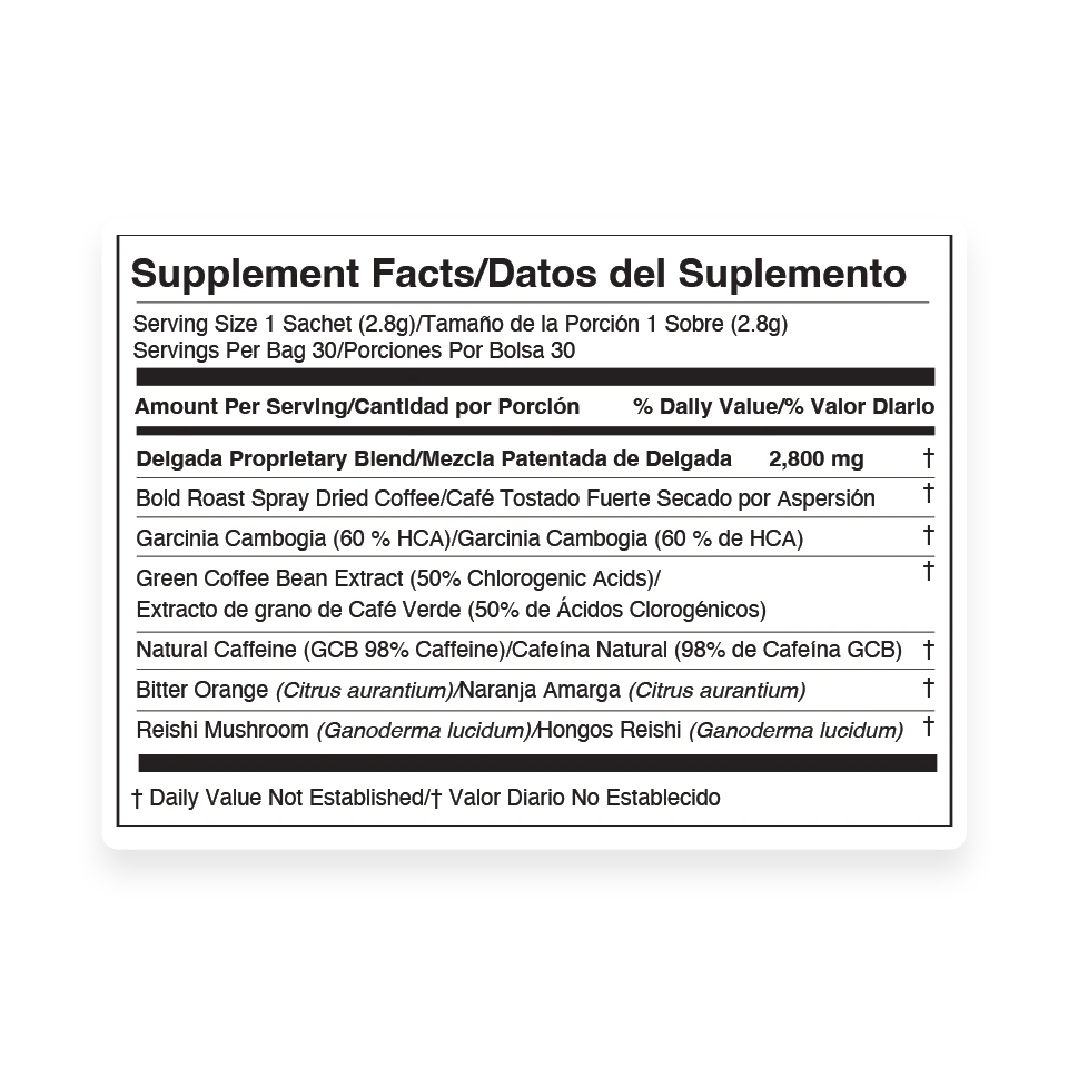 Café instantané delgada