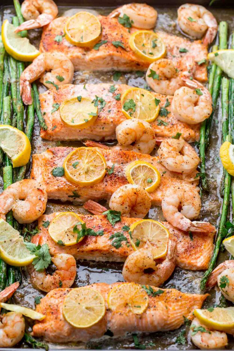 Baked Shrimp Salmon Recipe | Resolution Meal Plan Approved