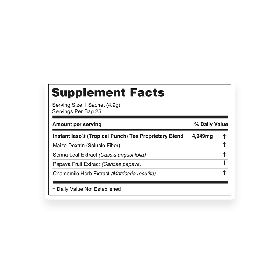 Weight Loss Tropical Punch Iaso® Instant Tea - Total Life Changes