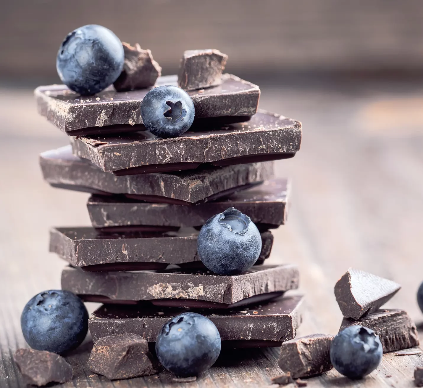 Dark Chocolate Blueberry Bark