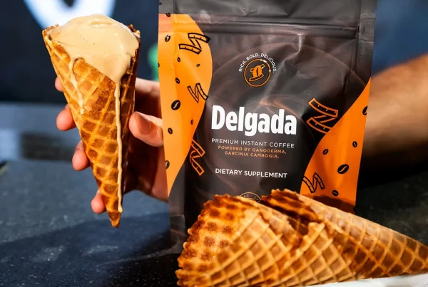 Delgada coffee ice cream