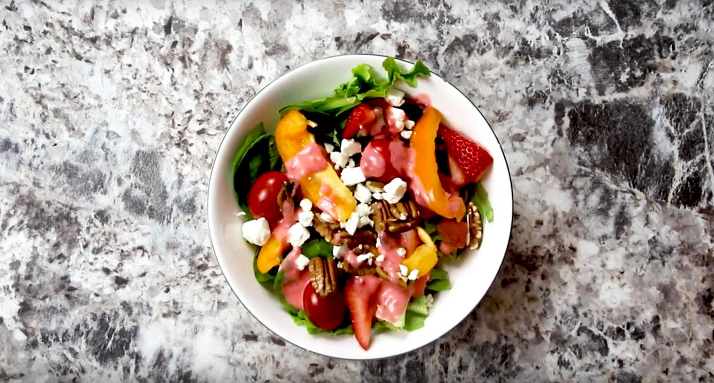 Sweet Spring Salad – With SlimAM Dressing