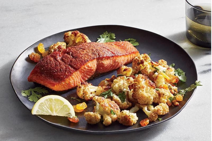 Spice-Roasted Salmon and Cauliflower Recipe - Total Life Changes